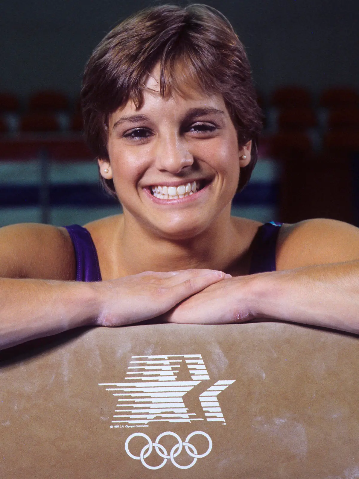 USA TODAY Sports-Archive Unknown date, 1984 Los Angeles, CA, USA FILE PHOTO Mary Lou Retton USA poses for a portrait session for the 1984 Los Angeles Olympics. Los Angeles California UNITED STATES, EDITORIAL USE ONLY PUBLICATIONxINxGERxSUIxAUTxONLY Copyright: xUSAxTODAYxSportsx 8863779