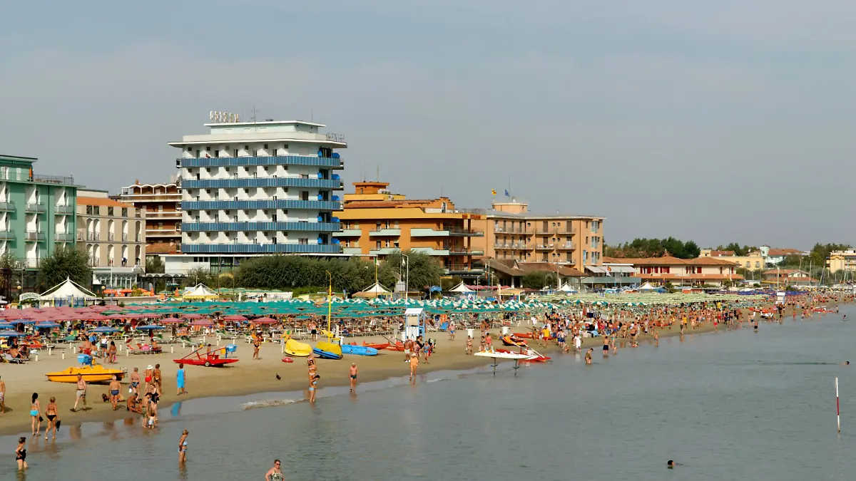 Bellaria Igea Marina, an der Adria, Adriaküste, bei Rimini, Emilia Romagna, Italien, Europa