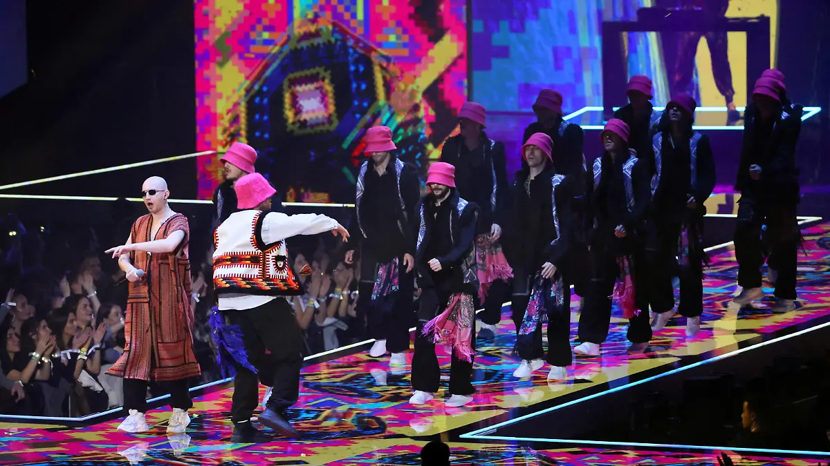 FILE PHOTO: Kalush Orchestra performs during the 2022 MTV Europe Music Awards (EMAs) at the PSD Bank Dome in Duesseldorf, Germany, November 13, 2022. REUTERS/Wolfgang Rattay/File Photo