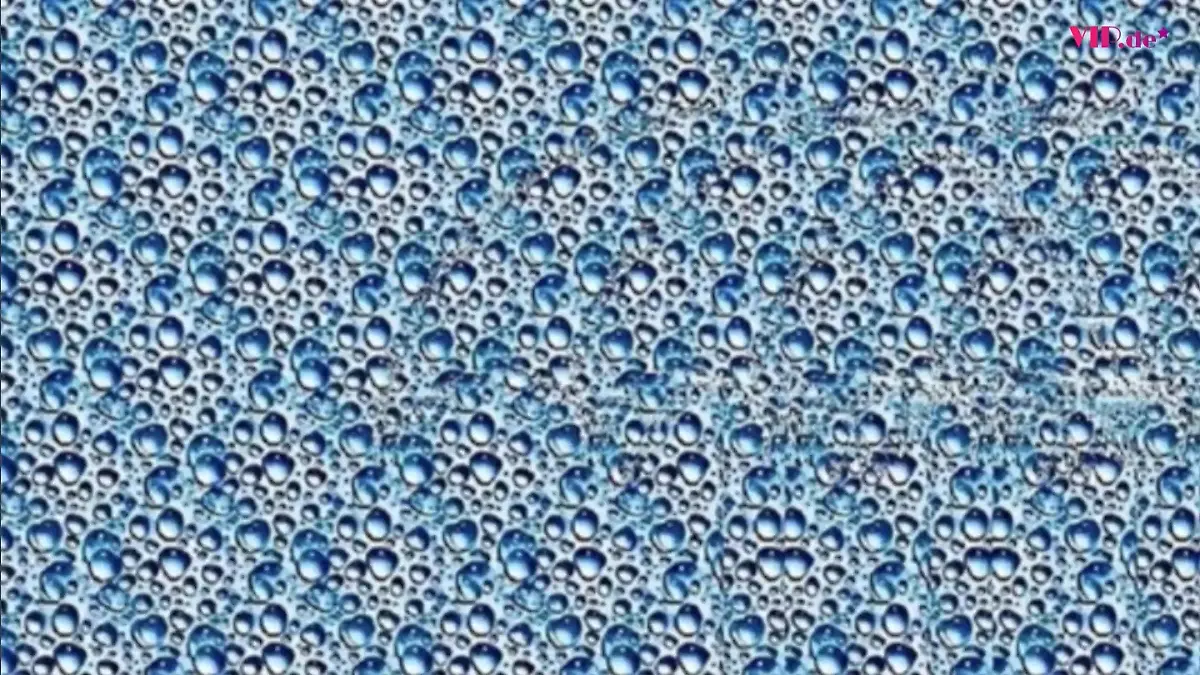 Was versteckt sich in den Regentropfen? Optische Täuschung