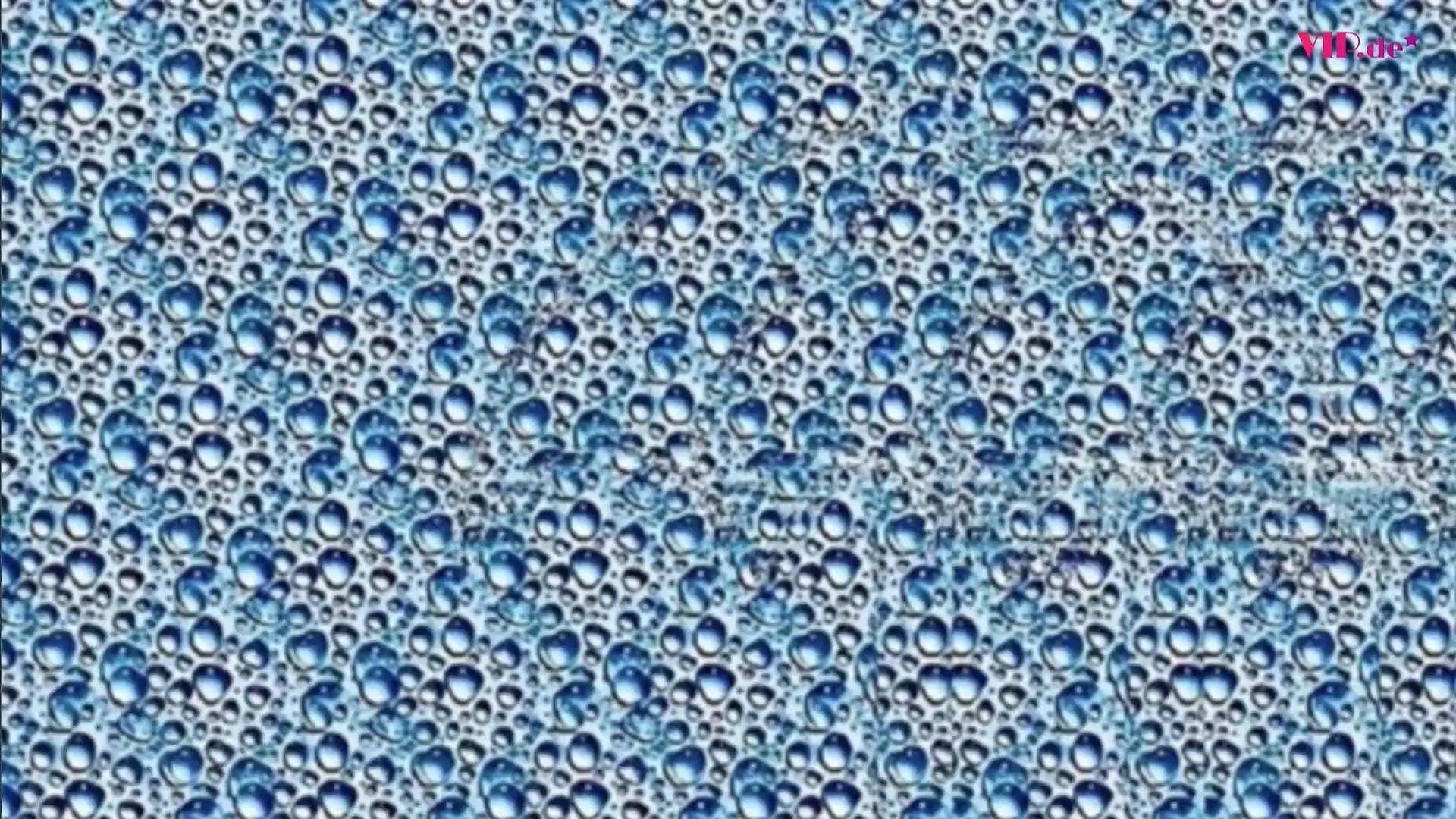 Was versteckt sich in den Regentropfen? Optische Täuschung