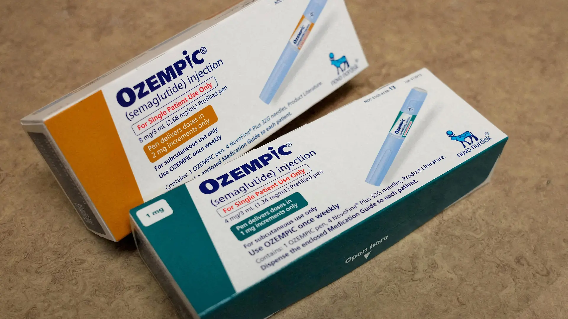 FILE PHOTO: Boxes of Ozempic, a semaglutide injection drug used for treating type 2 diabetes made by Novo Nordisk, is seen at a Rock Canyon Pharmacy in Provo, Utah, U.S. March 29, 2023. REUTERS/George Frey//File Photo