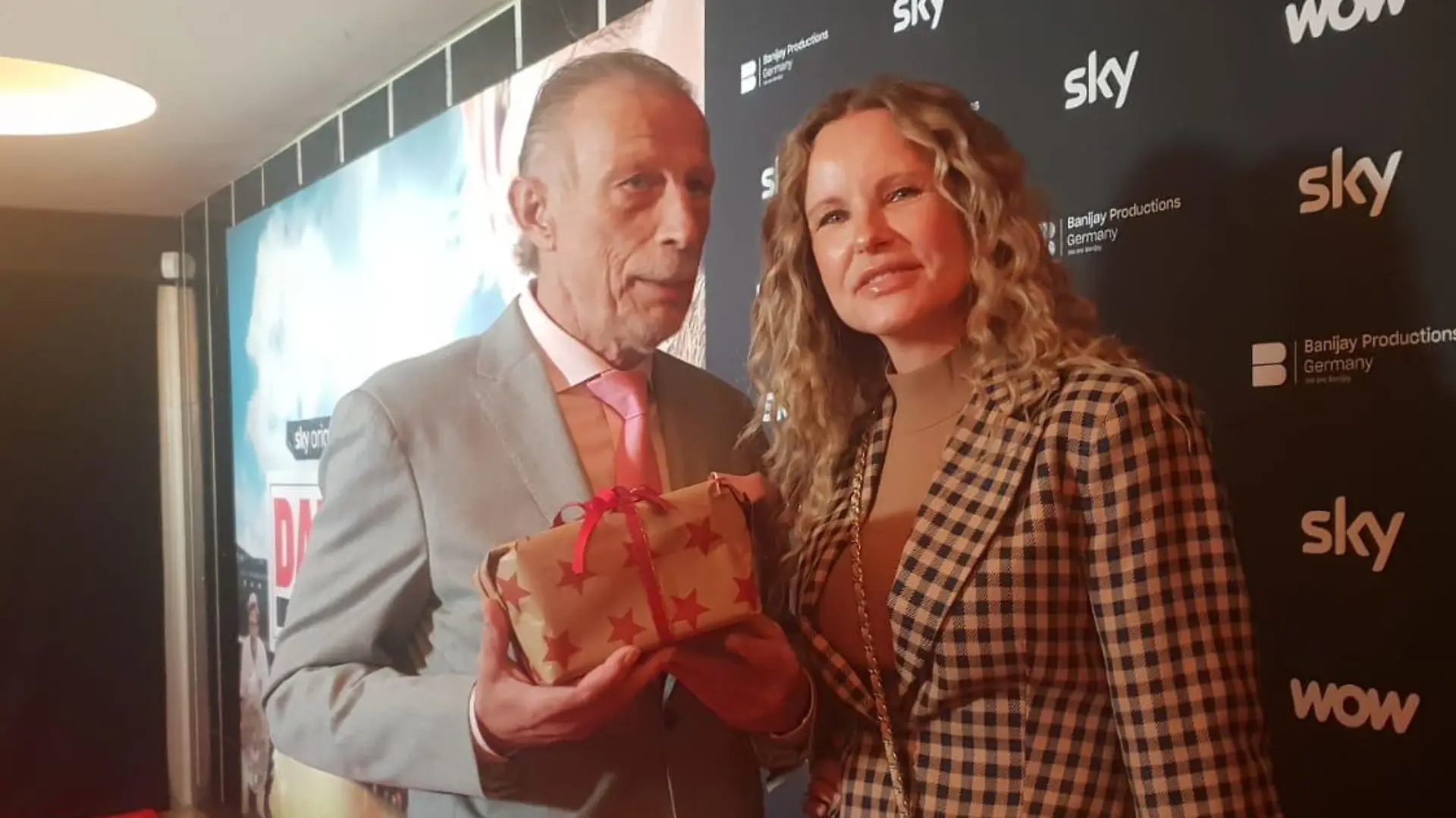 Christoph Daum und RTL-Moderatorin Katja Burkard.