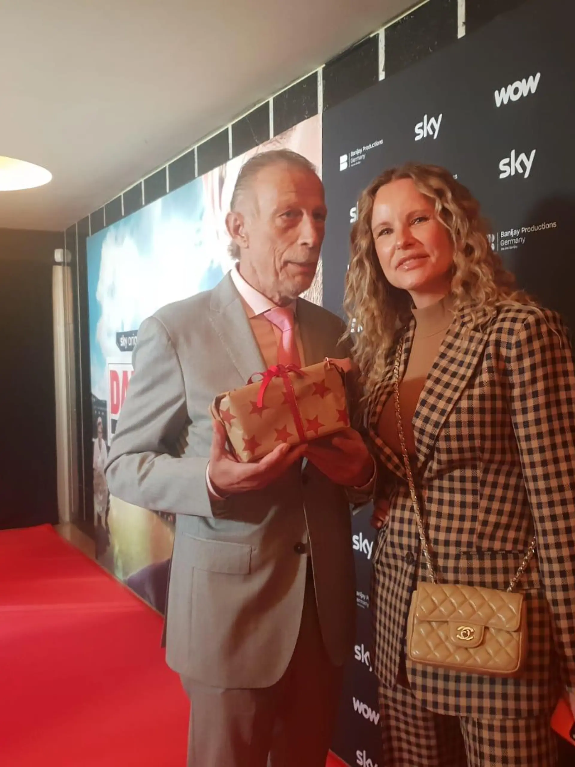 Christoph Daum und RTL-Moderatorin Katja Burkard.