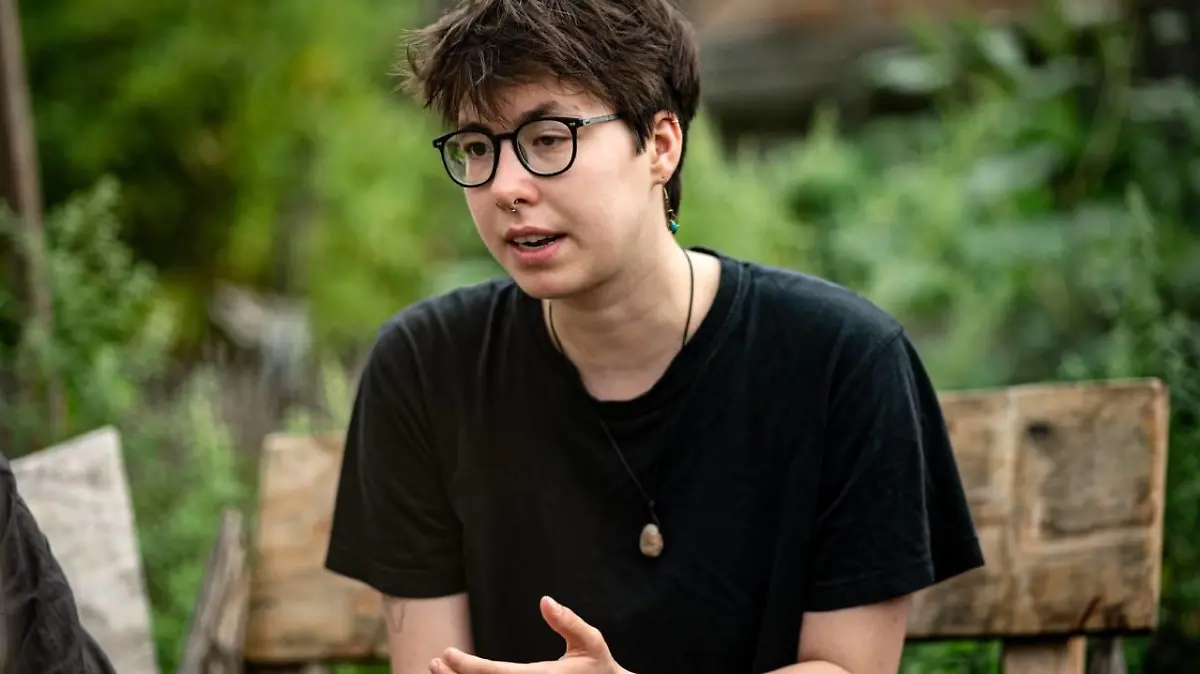 Klimaaktivistin Lina Eichler.