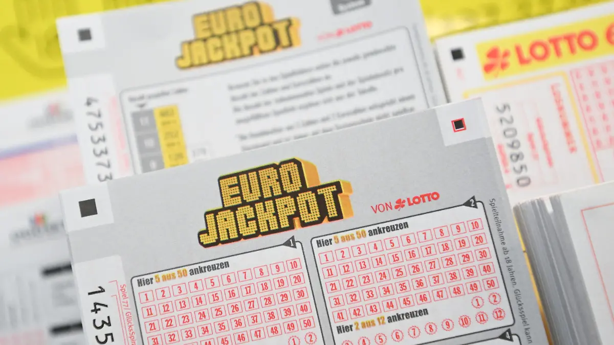 Tippscheine für das Glücksspiel Euro Jackpot