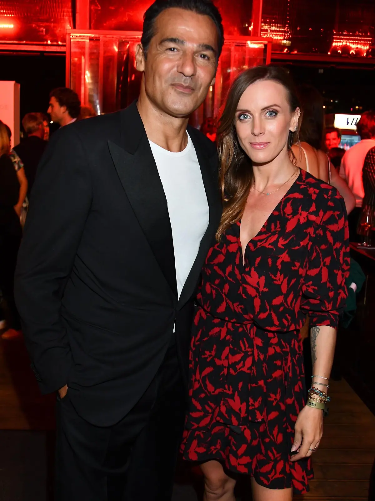 Erol Sander, Rebecca Oehlmann, Aftershow-Party Deutscher Schauspielpreis (German Acting Award), Spindler & Klatt Clubrestaurant, Berlin, DEU, 15.09.2023 