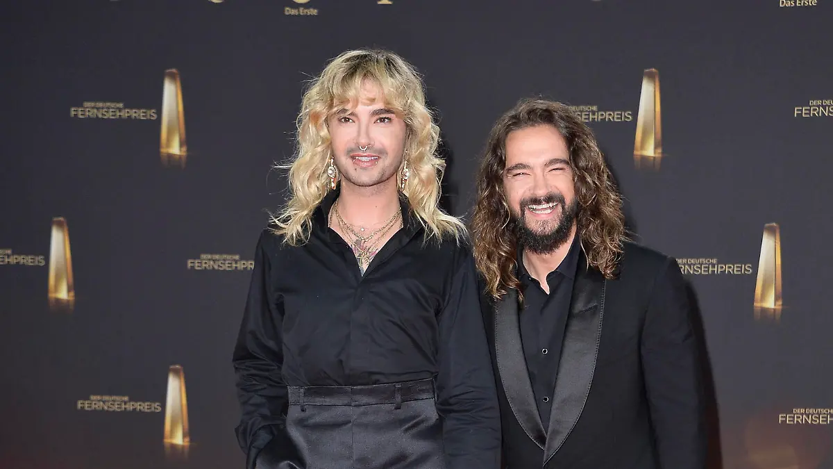Bill Kaulitz und Tom Kaulitz bei der Verleihung des Deutschen Fernsehpreises in Koeln 28.09. 2023 *** Bill Kaulitz and Tom Kaulitz at the German Television Awards in Cologne 28 09 2023