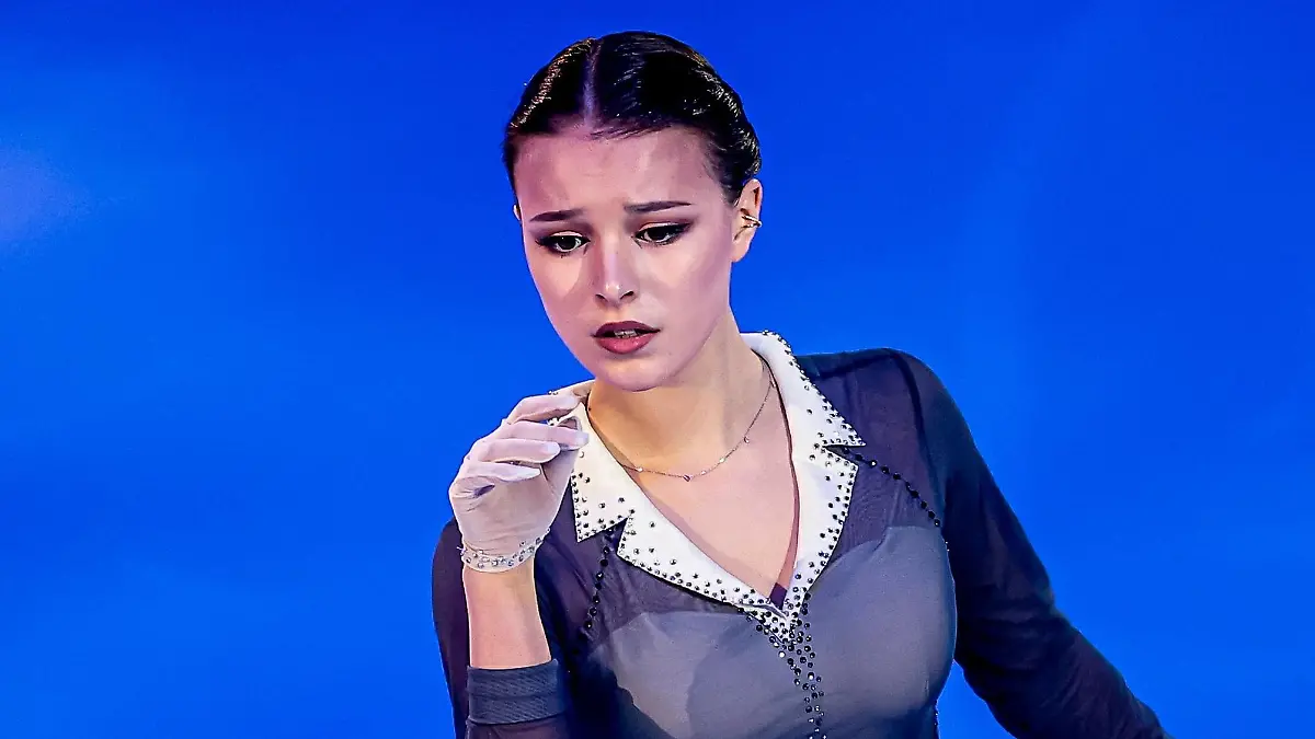 RECORD DATE NOT STATED Russian Federation. Moscow. Figure skating, Eiskunstlauf Ice show of the Eteri Tutberidze team. Champions on ice. Anna Shcherbakova DmitryxGolubovich