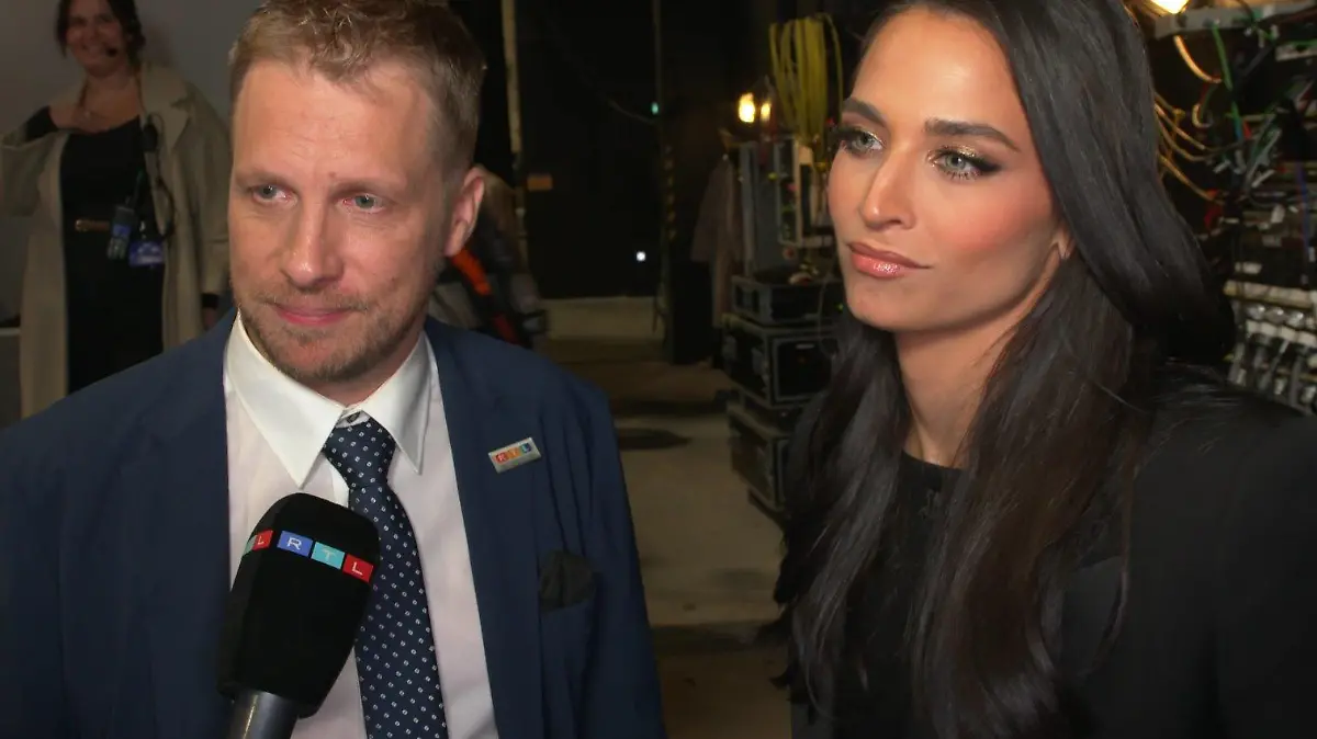 Oliver und Amira Pocher bei der Aufzeichnung des Prominentenspecial von "Wer wird Millionär?".