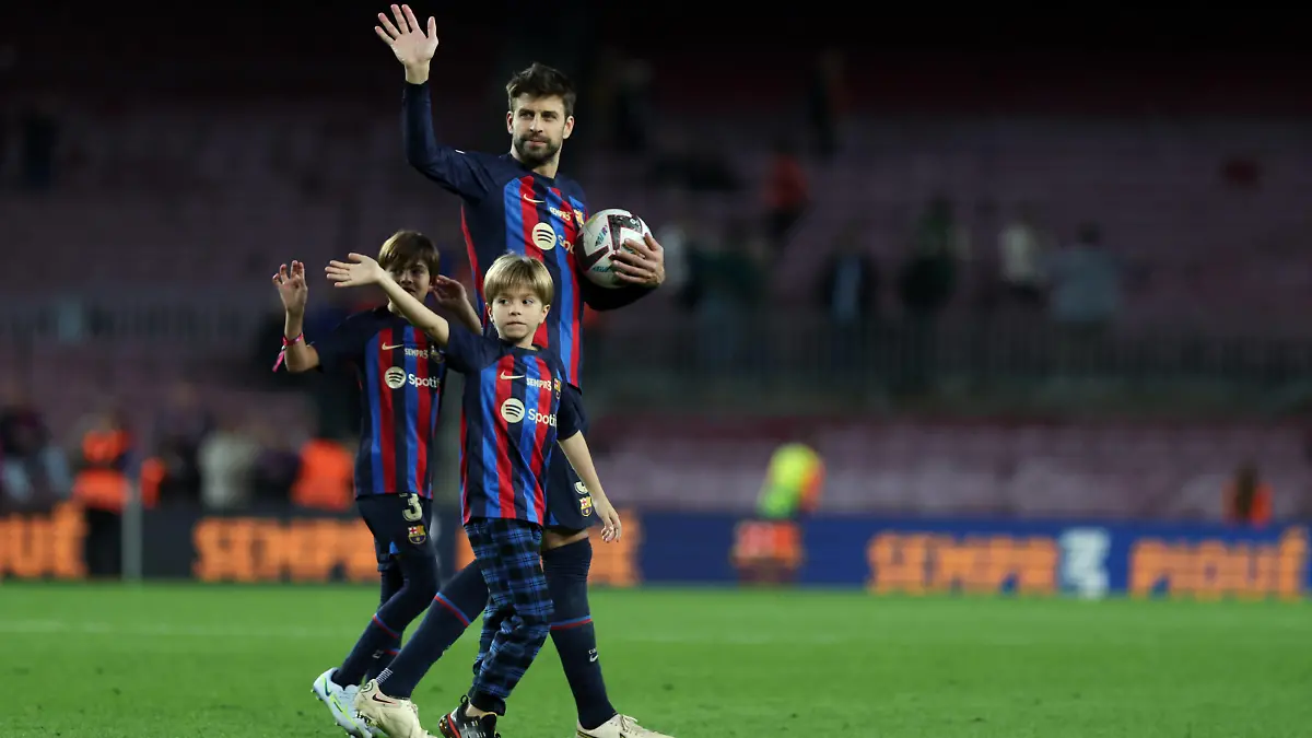 Fußball, FC Barcelona - UD Almeria, Gerard Pique Verabschiedung November 6, 2022, Barcelona, Spain: Gerard Pique of FC Barcelona, Barca farewell during the Liga match between FC Barcelona and UD Almeria at Spotify Camp Nou in Barcelona, Spain. Barcelona Spain - ZUMAd159 20221106_zia_d159_034 Copyright: xGerardxFrancox