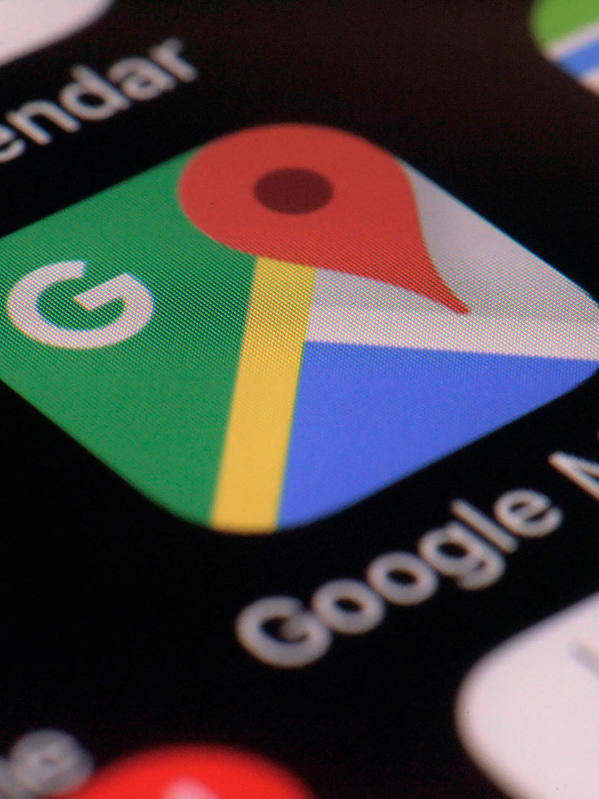 FILE - The Google Maps app is seen on a smartphone, March 22, 2017, in New York. On Tuesday, Sept. 19, 2023, the family of a North Carolina man who died after driving his car off a collapsed bridge while following Google Maps directions filed a lawsuit against the technology giant for negligence, claiming it had been informed of the collapse but failed to update its navigation system. (AP Photo/Patrick Sison, File)