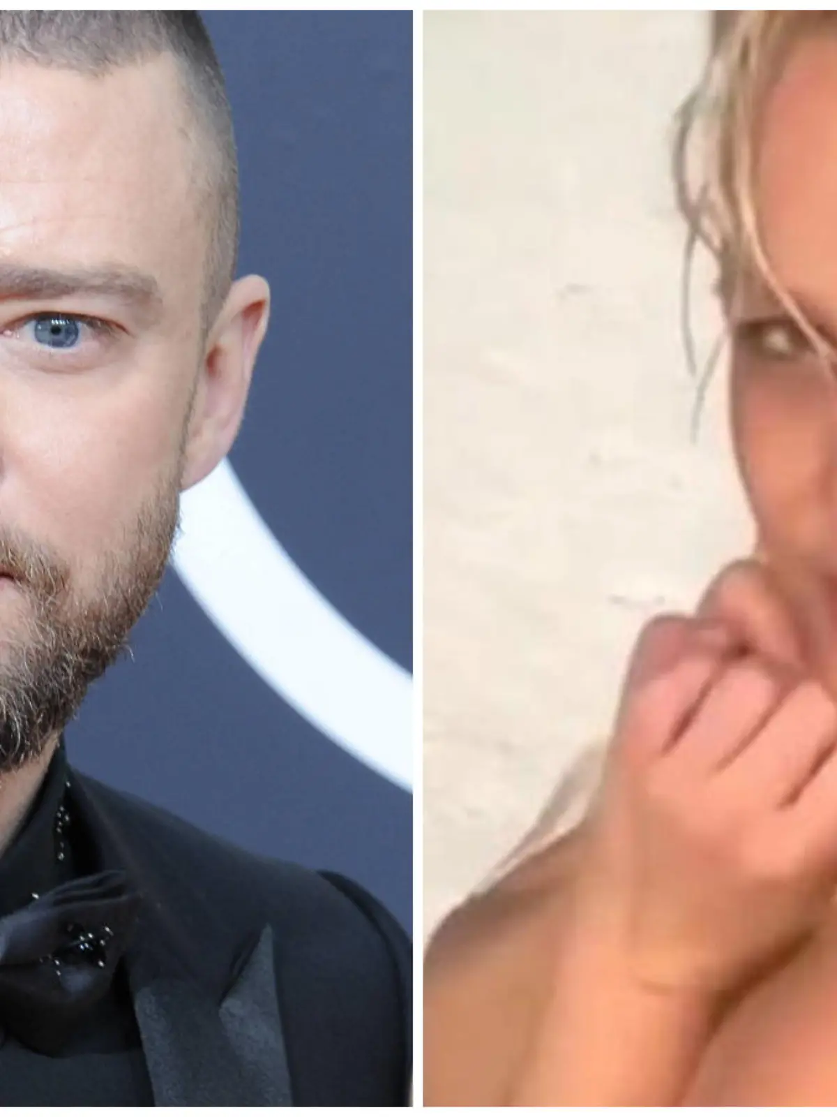Justin Timberlake und Britney Spears (Collage)