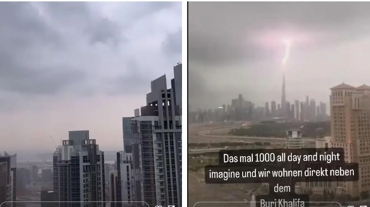 Der Ausblick aus Georgina Fleurs Dubai-Apartment.