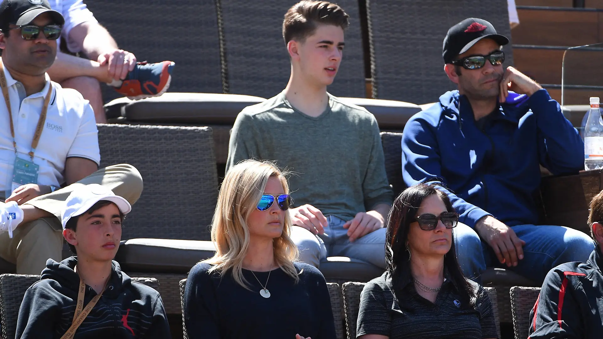 Tennis - 2018 Indian Wells Masters 1000 Former tennis champion Pete Sampras USA attends the semi final round match with his wife and kids at the 2018 Indian Wells Masters 1000 at Indian Wells Tennis Garden, California, USA, on March, 16, 2019. Photo by Corinne Dubreuil/ABACAPRESS.COM NEW-YORK PUBLICATIONxNOTxINxFRAxSPAxUKxUSAxBELxPOL Copyright: xDubreuilxCorinne/ABACAx 675172_033 DubreuilxCorinne/ABACAx 675172_033