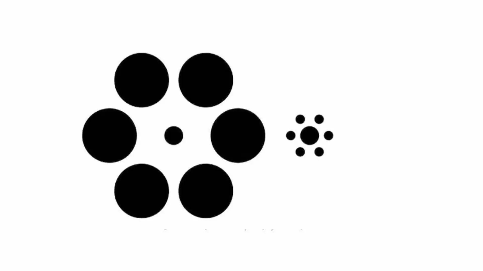 Links oder rechts: Welcher innere Kreis ist größer? Die Ebbinghaus Illusion trickst uns aus