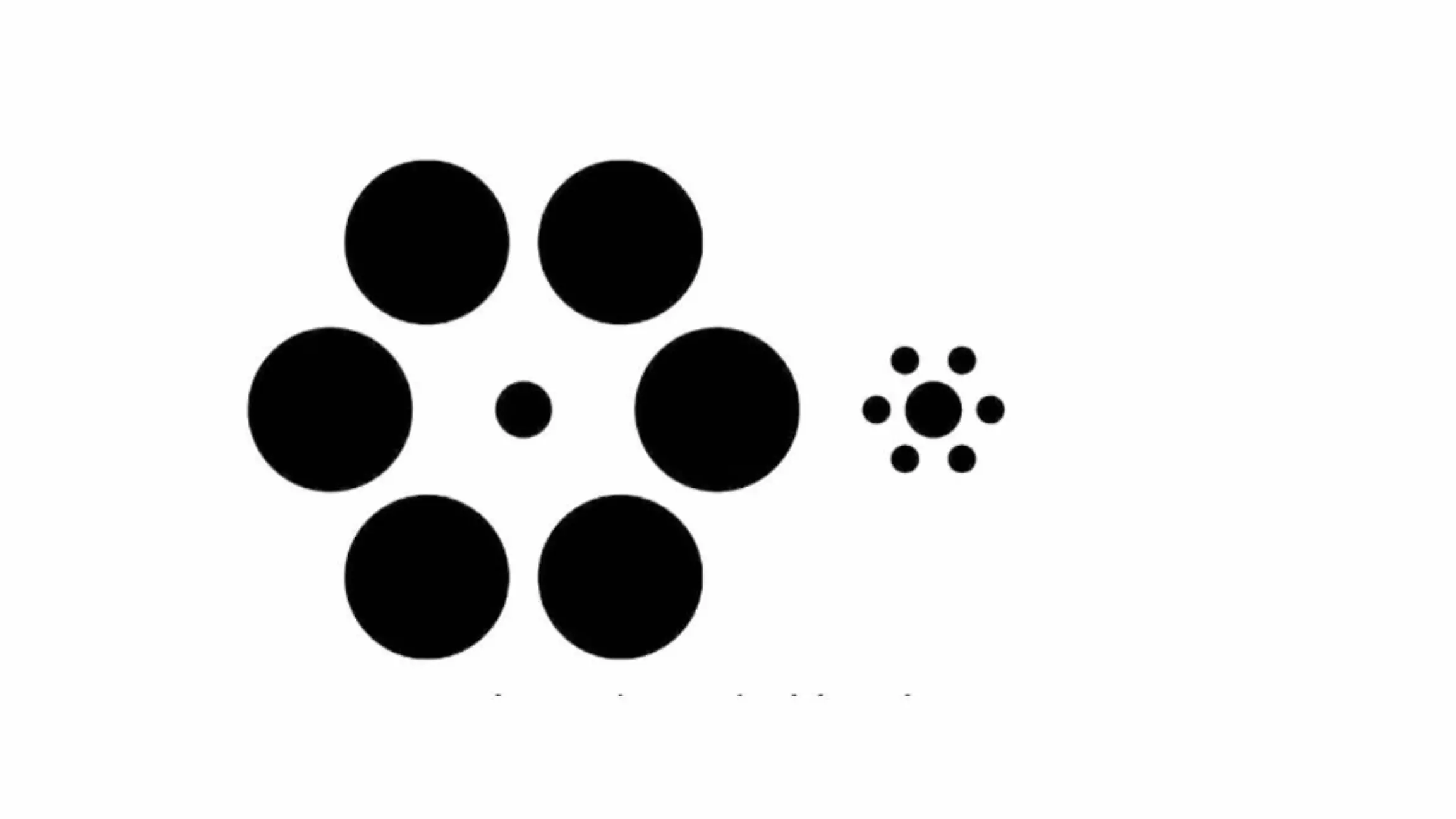Links oder rechts: Welcher innere Kreis ist größer? Die Ebbinghaus Illusion trickst uns aus