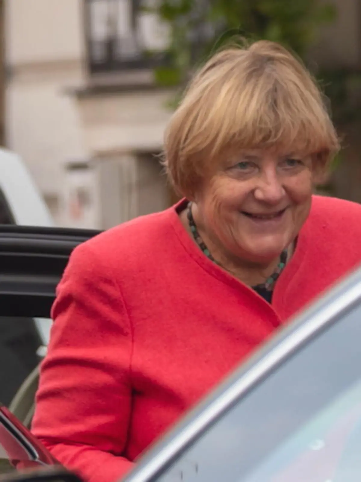 Ex-Kanzlerin Angela Merkel in Berlin Mitte.