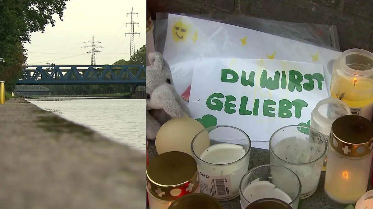 Der Vater des Kindes hatte am 6. Oktober auf einer Polizeiwache angegeben, die Leiche seiner Tochter mit Gewichten beschwert und in Oberhausen im Rhein-Herne-Kanal versenkt zu haben.