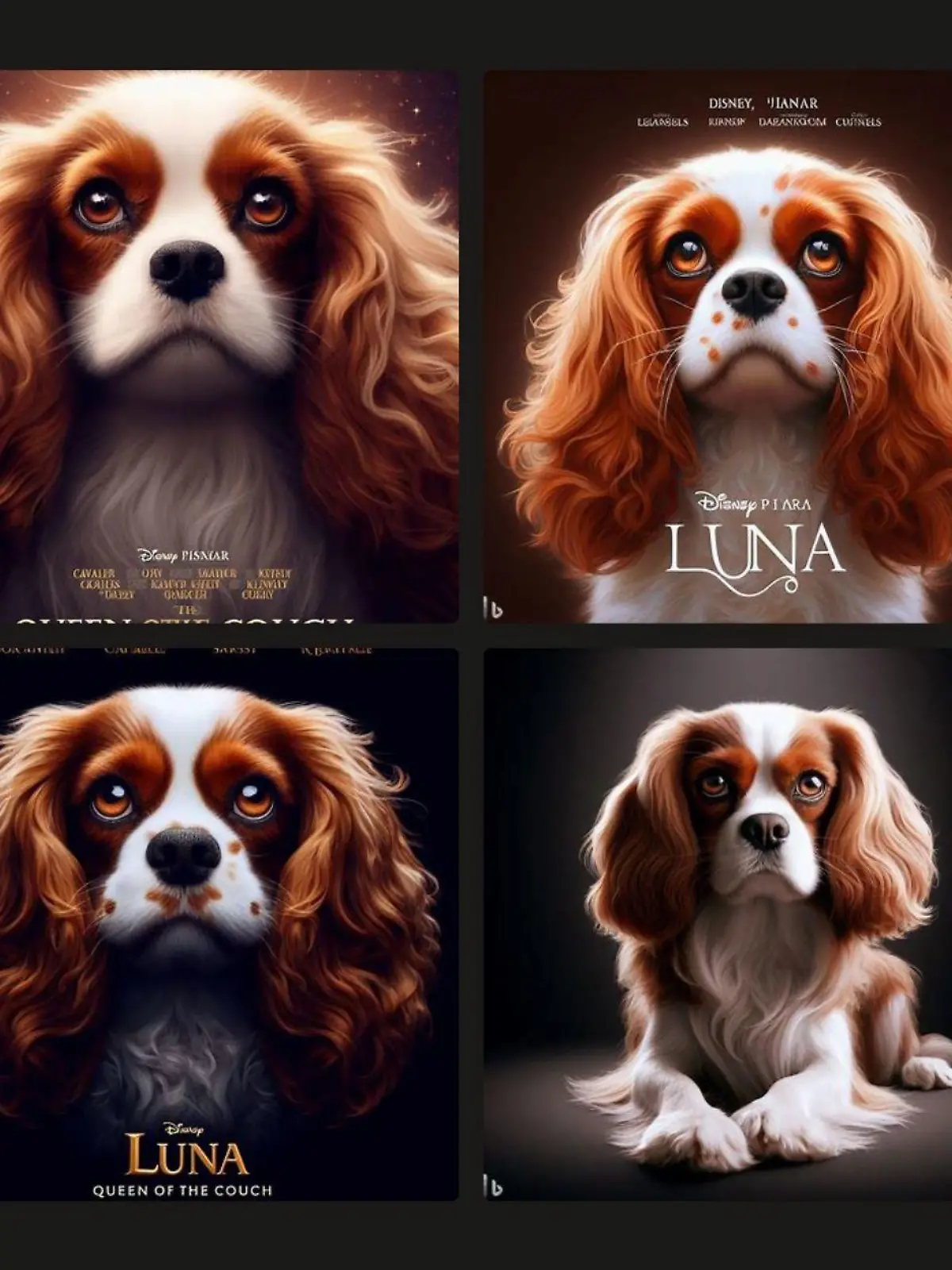 So stellt sich die KI ein Filmplakat mit meiner Hündin Luna vor