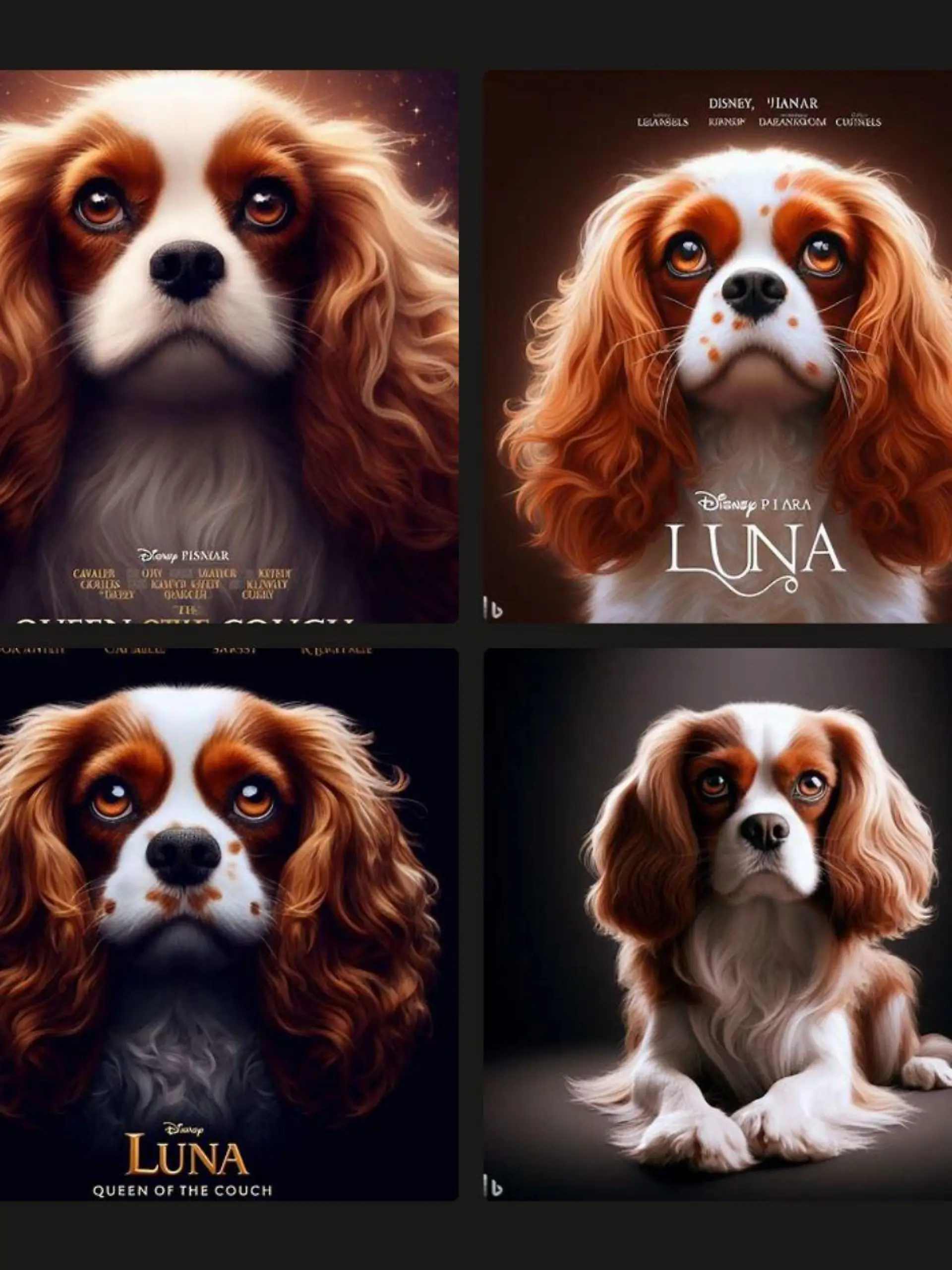 So stellt sich die KI ein Filmplakat mit meiner Hündin Luna vor