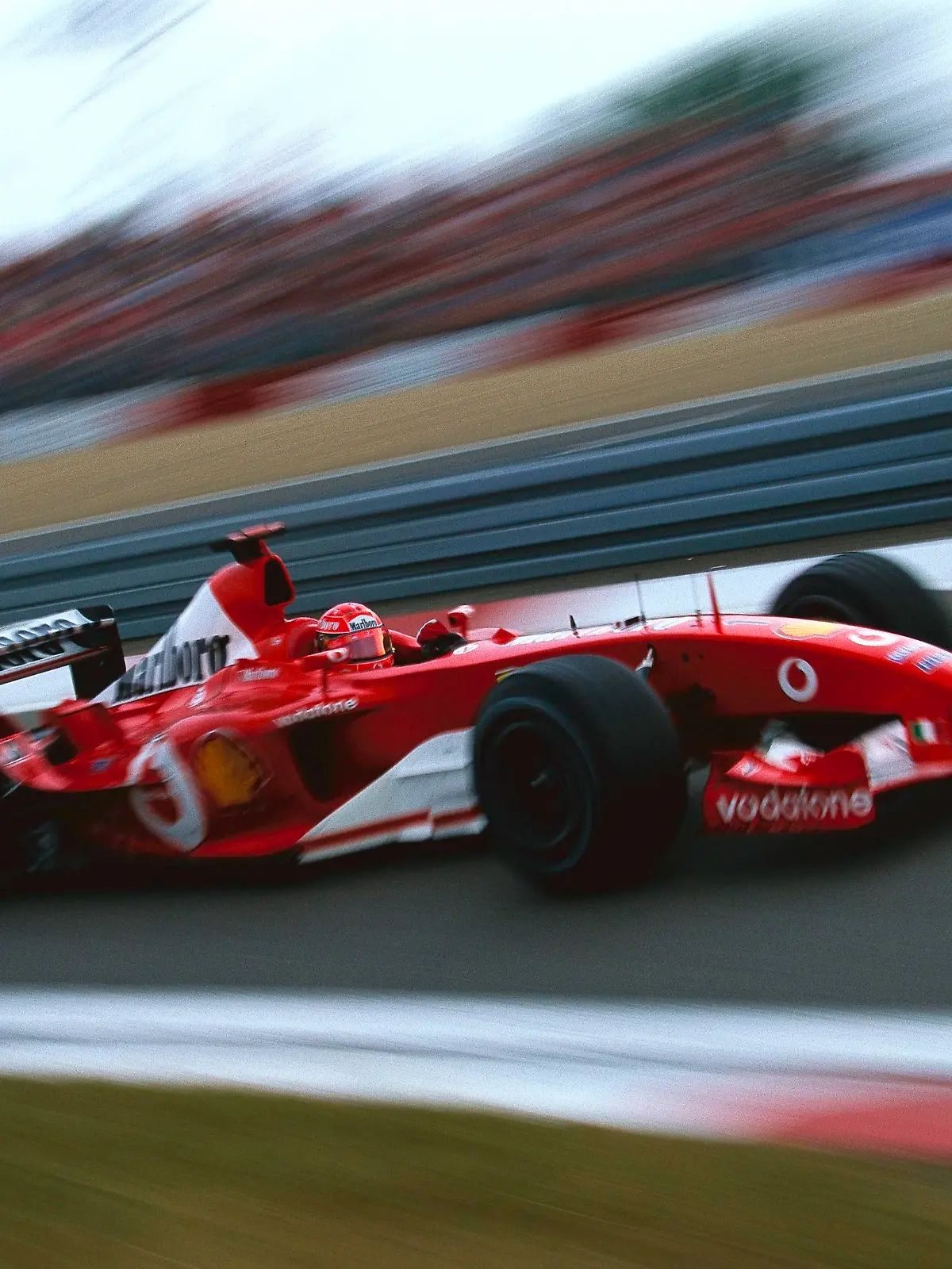 2003 European GP NüRBURGRING, GERMANY - JUNE 29: Michael Schumacher, Ferrari F2003-GA during the European GP at Nürburgring on June 29, 2003 in Nürburgring, Germany. PUBLICATIONxINxGERxSUIxAUTxHUNxONLY Copyright: xRainerxSchlegelmilchx 1017358282-SCH-20030629-039-380-A3  