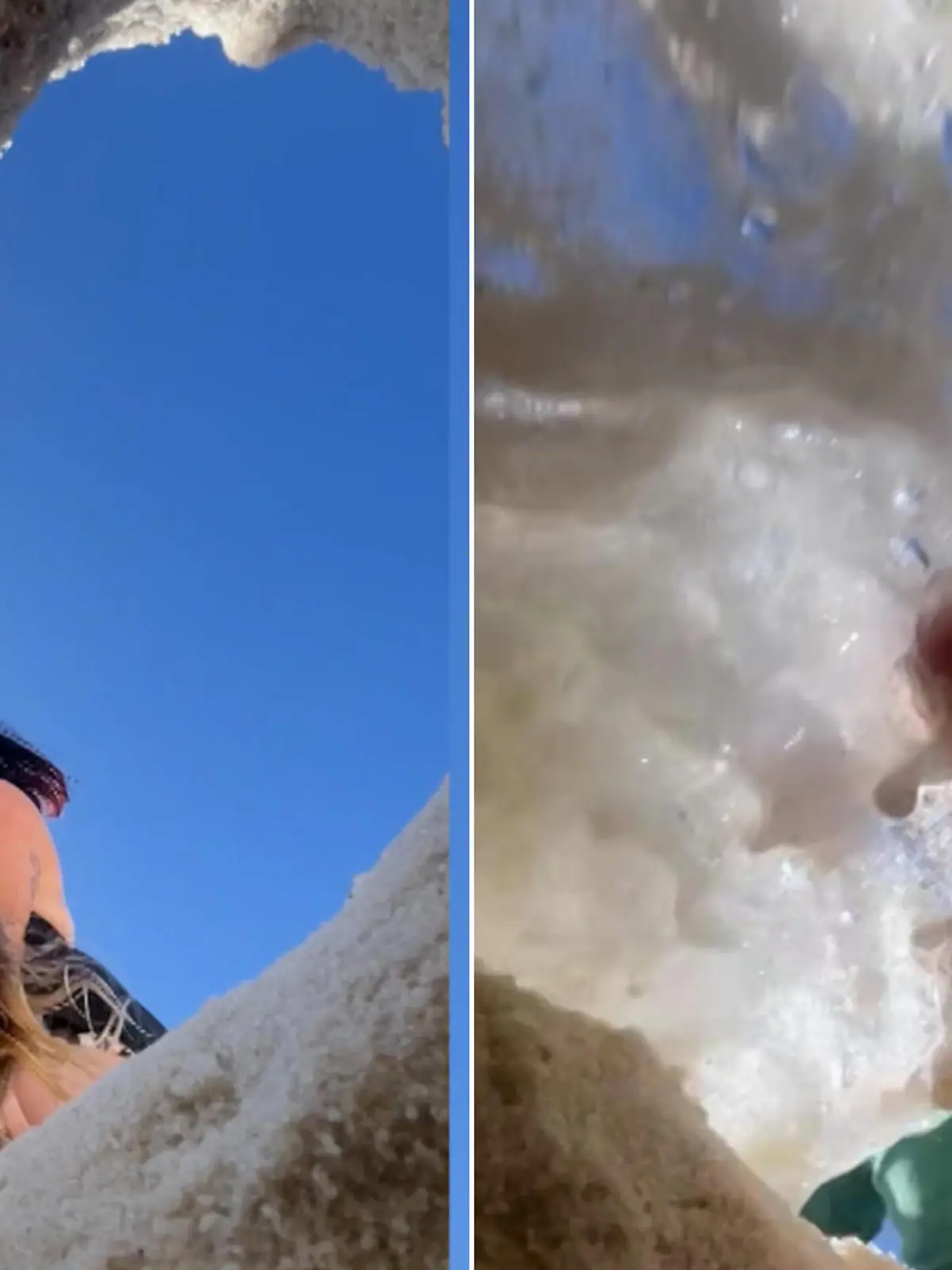 In Alabama am Strand hat sich eine Familie eine wirklich schöne Idee einfallen lassen, um keine ganz gewöhnliches Selfie zu machen. Aber sie haben die Rechnung ohne das Eigenleben des Wassers gemacht. Was genau passiert und ob die Technik den Wellen standhält, erfahren Sie im Video.