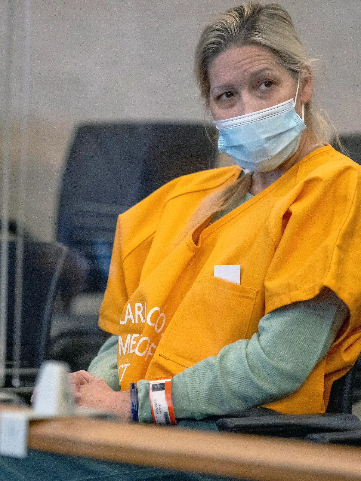 FILE - Shannon O'Connor listens in a courtroom, Oct. 20, 2021, in San Jose, Calif. The San Jose Mercury News says a grand jury in Santa Clara County, Calif. indicted O'Connor Monday, Oct. 30, 2023, on 63 charges, including furnishing alcohol to minors and aiding and abetting sexual assault. (Anda Chu/Bay Area News Group via AP, File)
