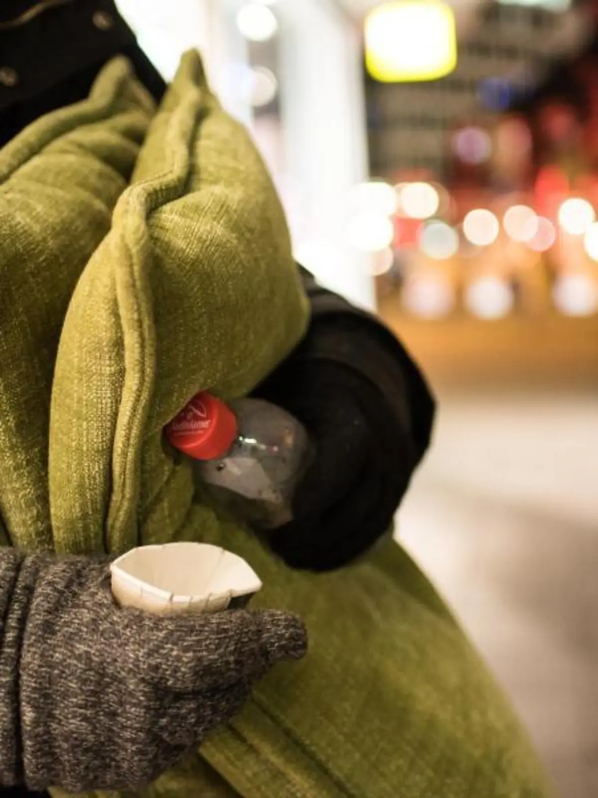 Obdachlose im Winter