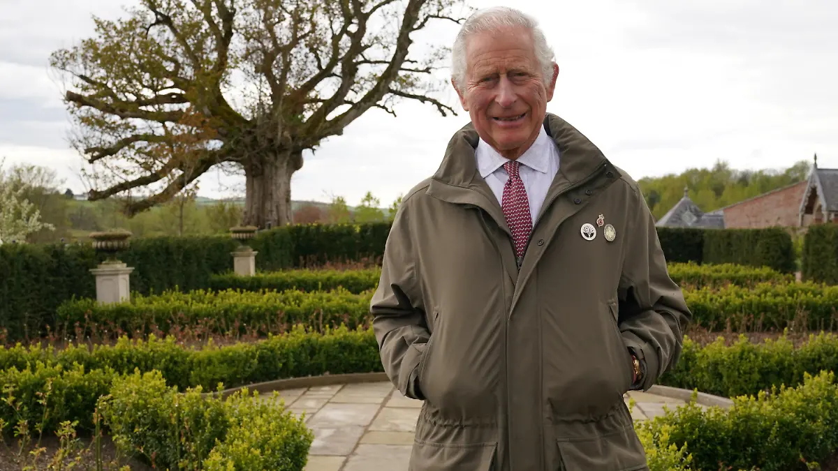 ARCHIV - 25.04.2022, Großbritannien, Edinburgh: Charles, der damalige Prinz von Wales, Schirmherr von The Queen's Green Canopy (QGC), steht neben der "Alten Platane" im Garten von Dumfries House, als er ein landesweites Netz von siebzig uralten Wäldern und siebzig uralten Bäumen, darunter die Platane enthüllt, die seiner Mutter zur Feier des Platinjubiläums gewidmet werden soll. Nach dem Zusammenbruch der britischen Regierung hat der US-Klimabeauftragte J. Kerry sich erneut für die Teilnahme von König Charles III. am Weltklimagipfel in Ägypten ausgesprochen. Foto: Andrew Milligan/PA Wire/dpa +++ dpa-Bildfunk +++