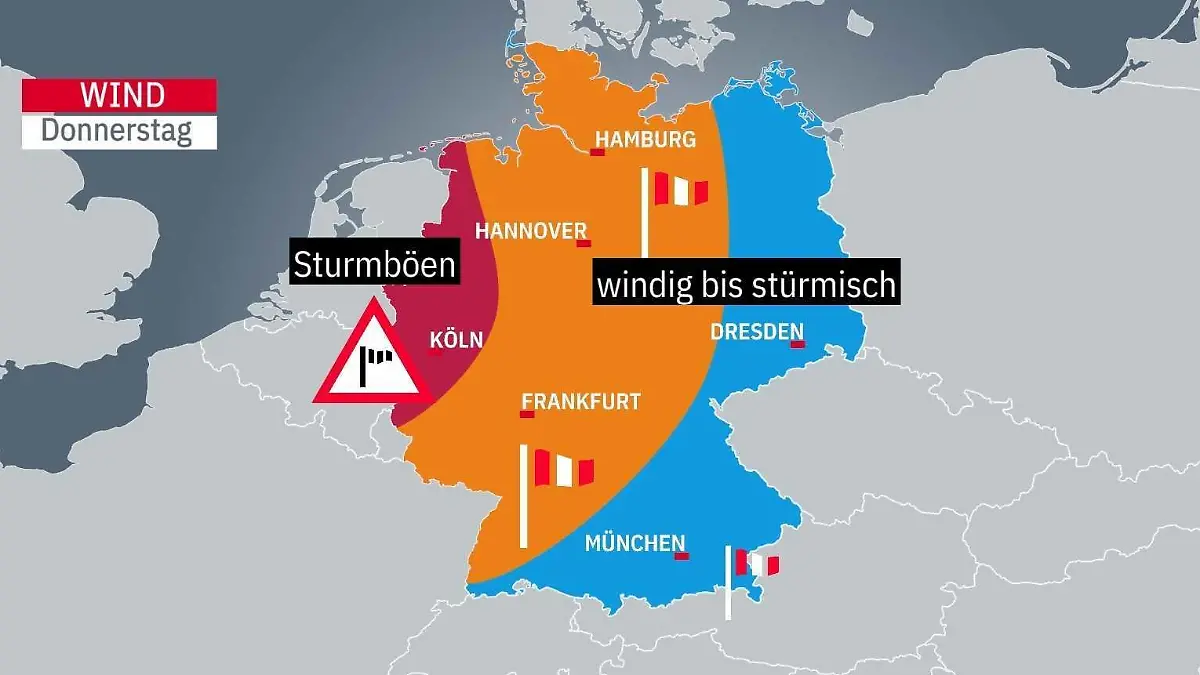 Sturm-Warnung Deutschland am 2. November