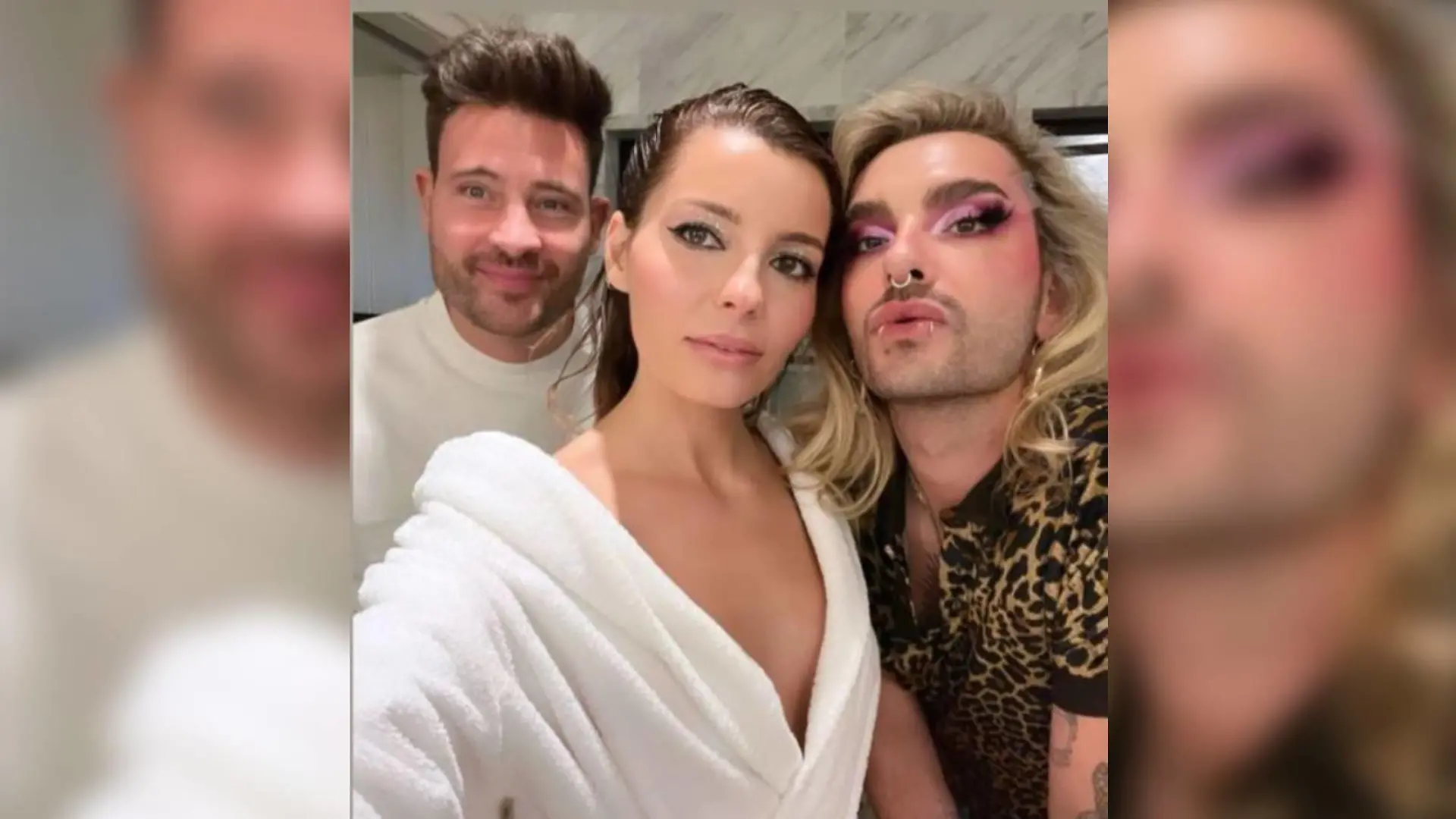 Marc Eggers, Sara Alviti und Bill Kaulitz rocken zusammen die Vorbereitungen für Heidi Klums Halloweenparty.