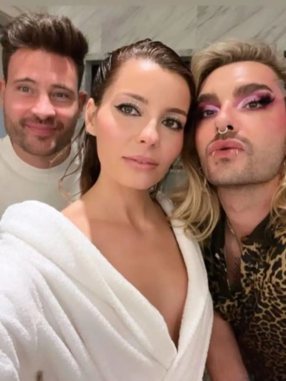 Marc Eggers, Sara Alviti und Bill Kaulitz rocken zusammen die Vorbereitungen für Heidi Klums Halloweenparty.