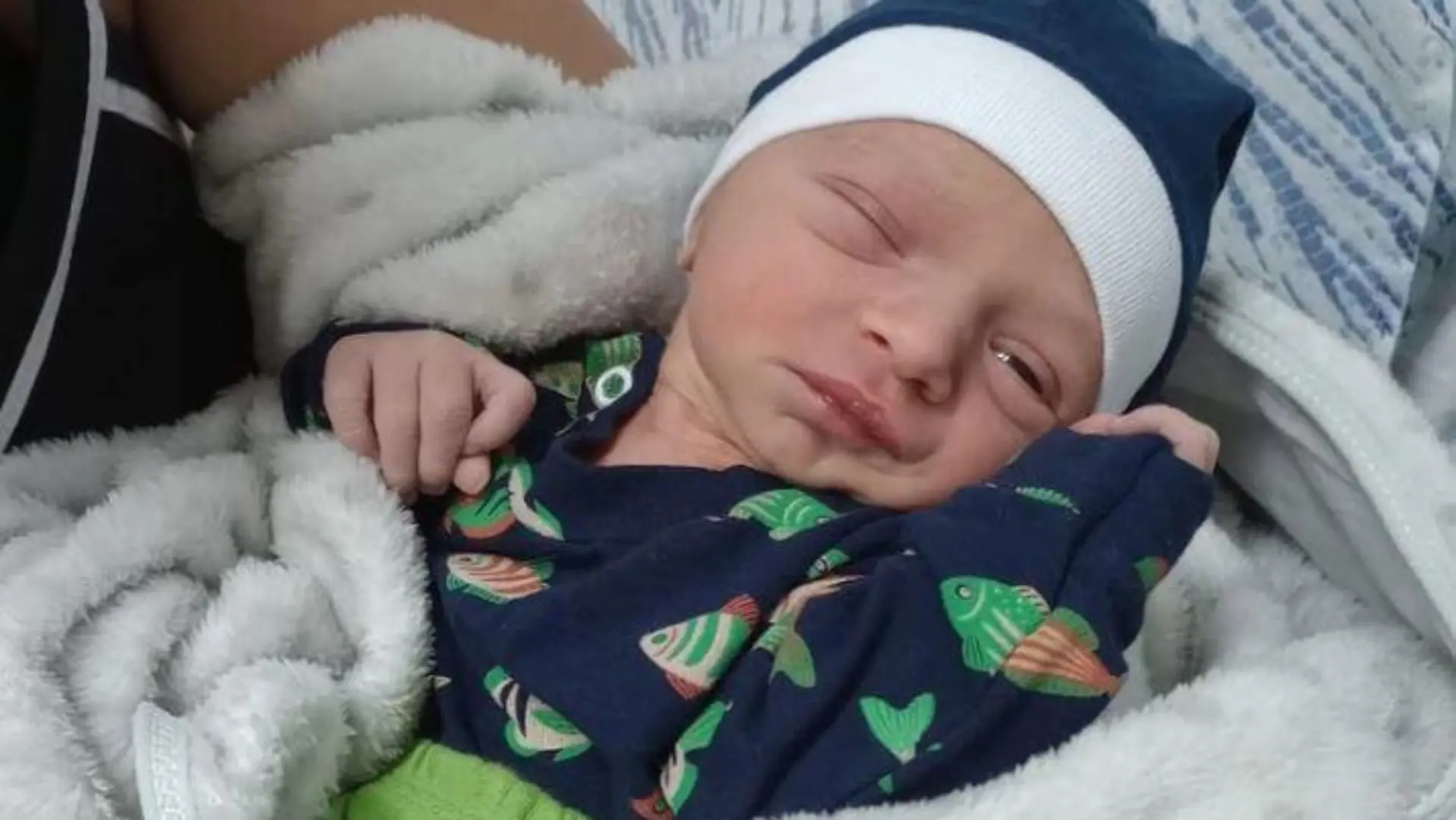 Mit diesem Bild haben Familie und Angehörige nach dem Baby gesucht.