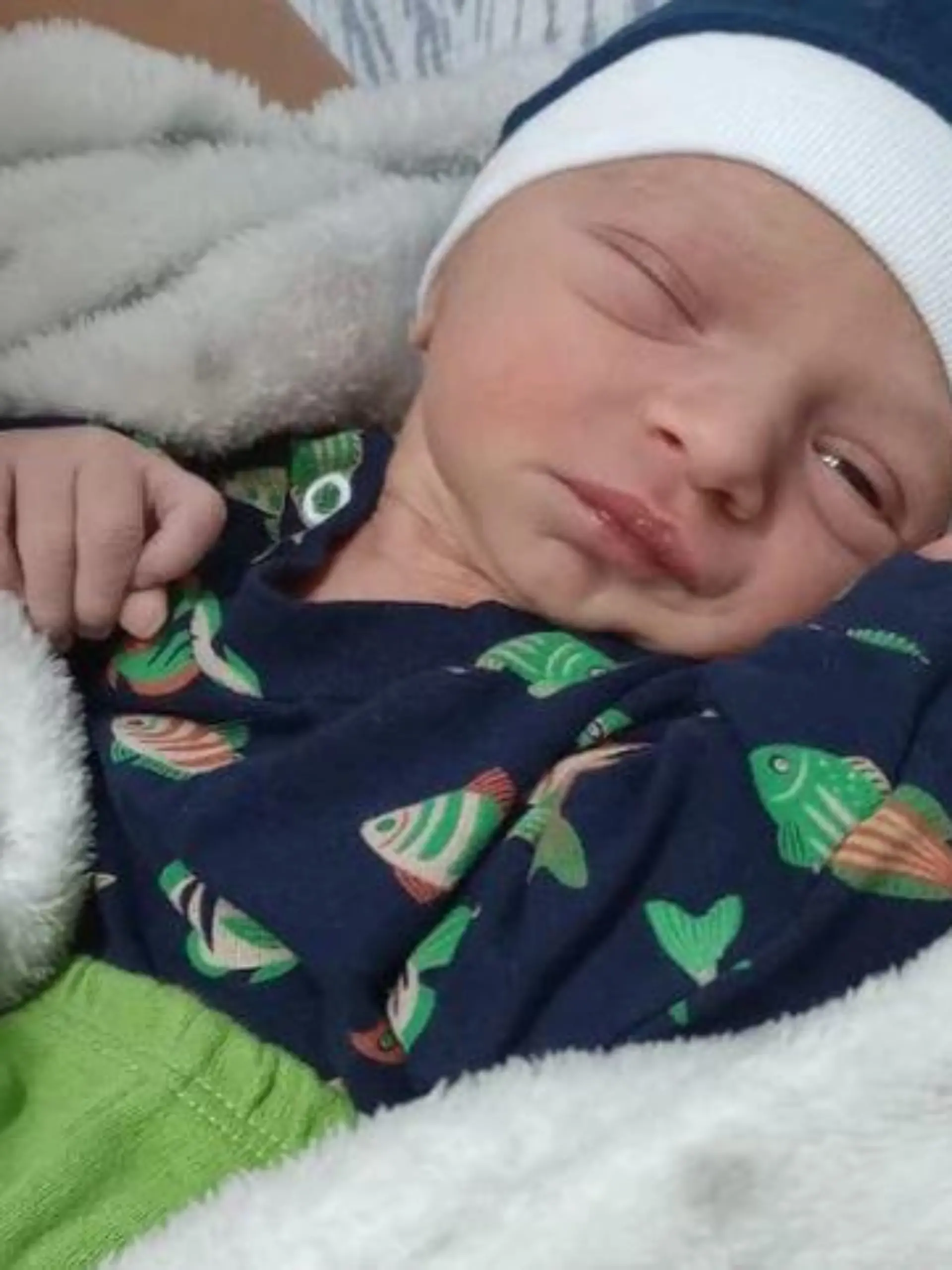 Mit diesem Bild haben Familie und Angehörige nach dem Baby gesucht.
