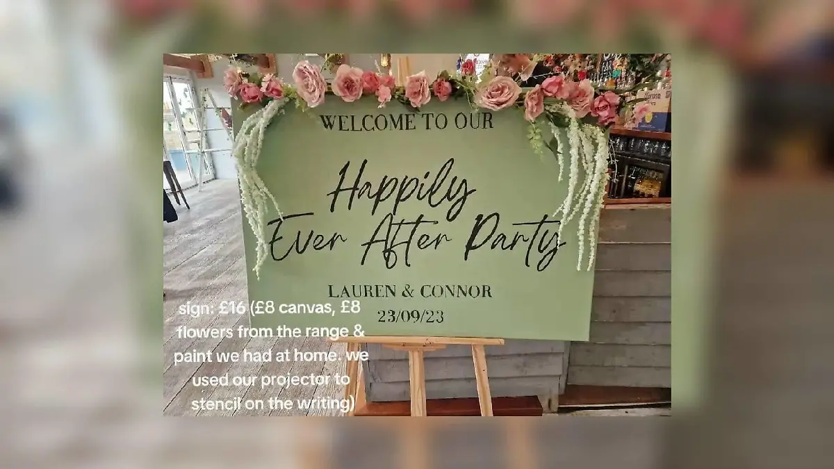 Hochzeitsschild
