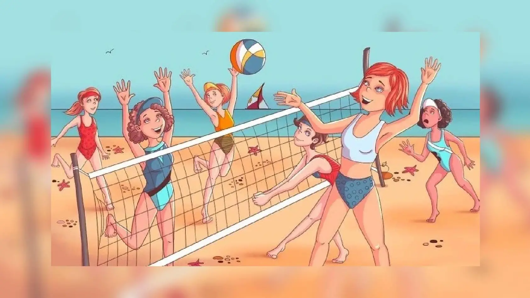 Finden Sie den Apfel im Sand?