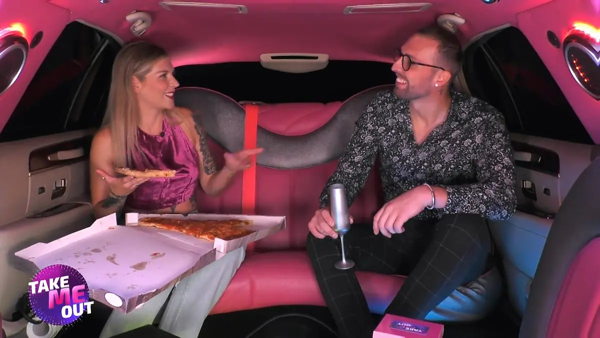 So schnell werden Träume wahr: Ines & Julian kriegen Pizza! Exklusives "Take Me Out"-Limo-Date