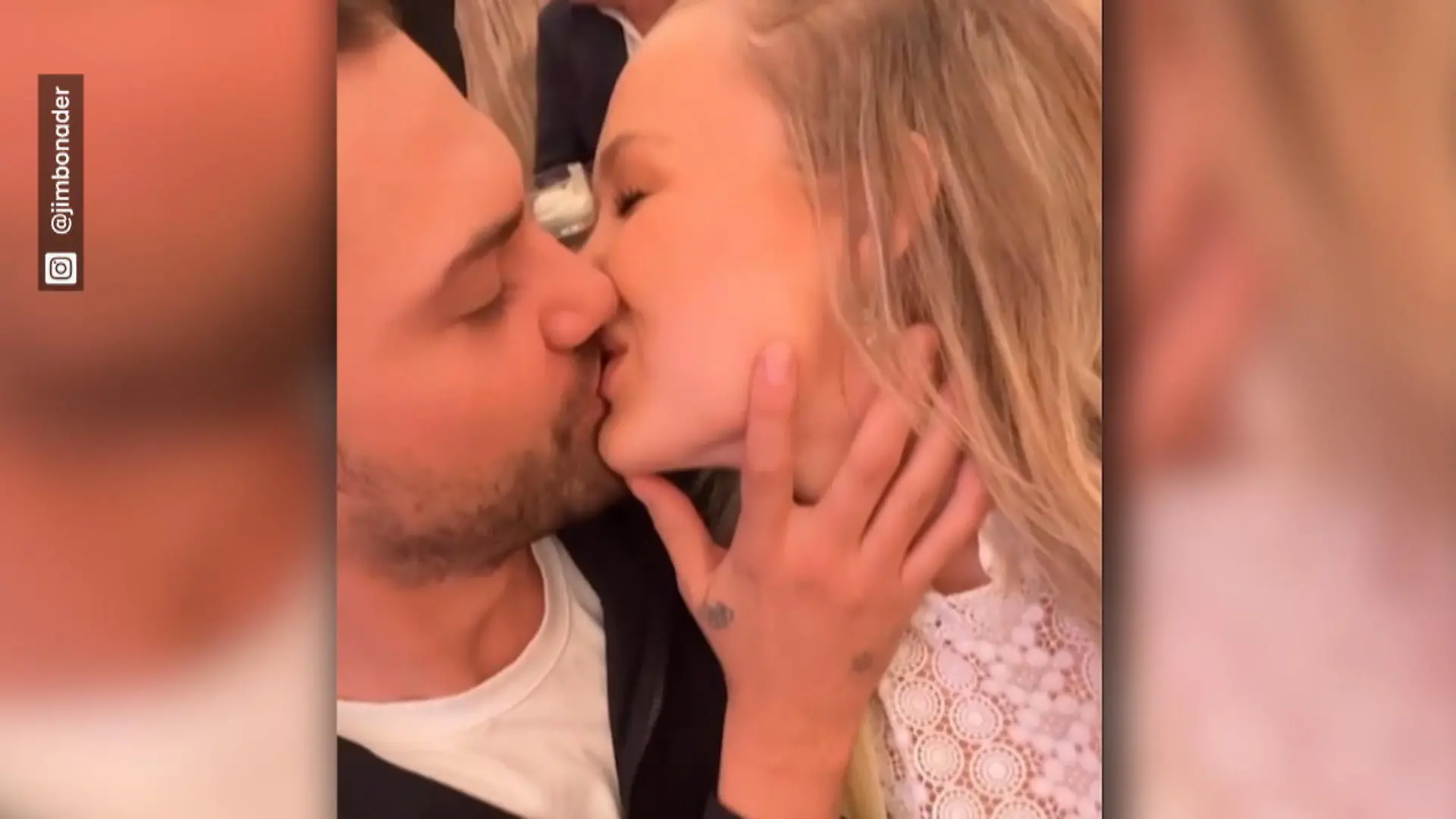 Jimi Blue Ochsenknecht küsst seine neue Freundin Verliebt auf Instagram