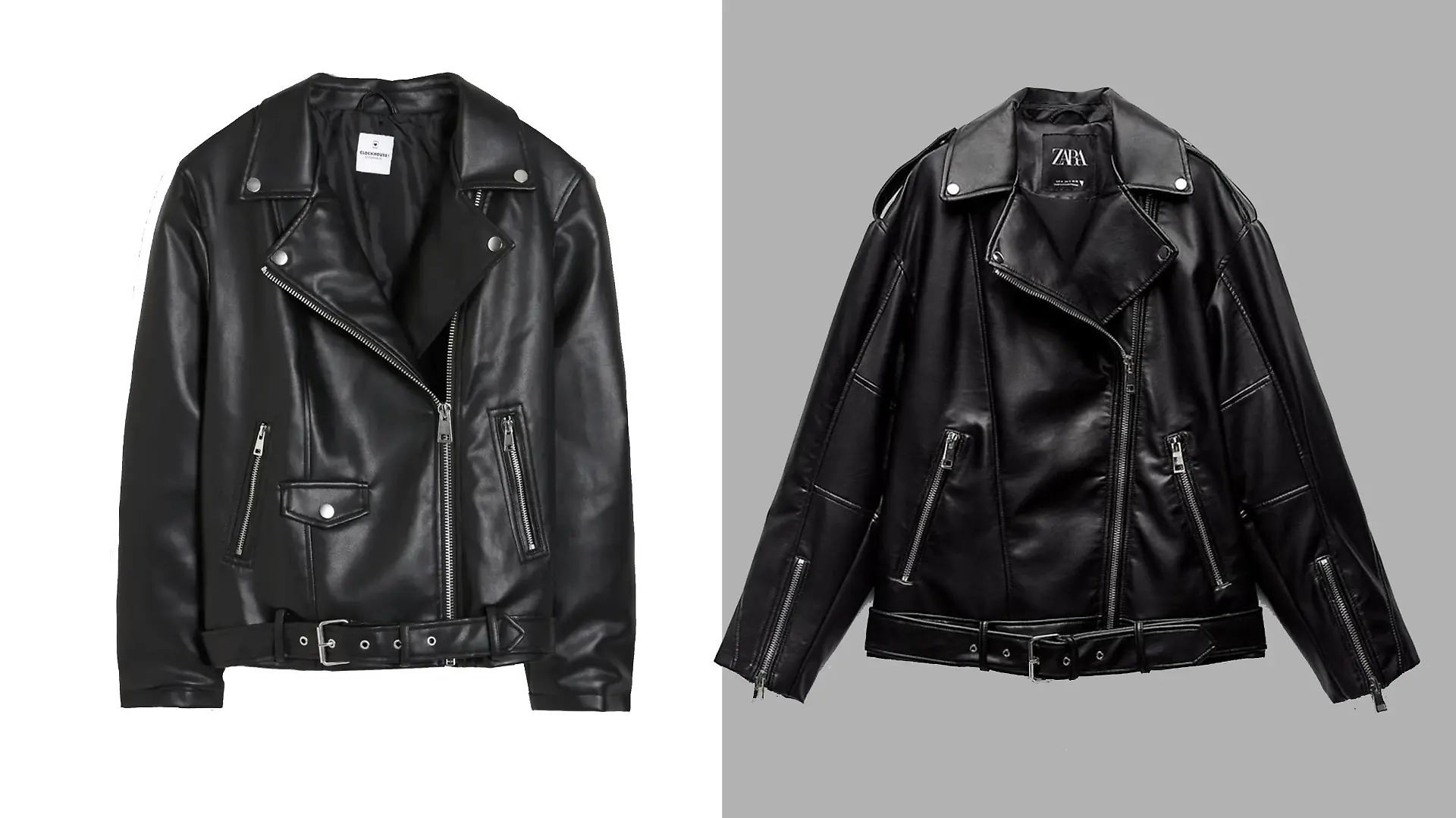 C&A und Zara bieten Lederjacke an.