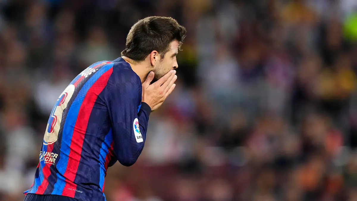 FC Barcelona, Barca v RC Celta - LaLiga Santander Gerard Pique centre-back of Barcelona and Spain lament a failed occasion during the La Liga Santander match between FC Barcelona and RC Celta at Spotify Camp Nou on October 9, 2022 in Barcelona, Spain. Barcelona Spain PUBLICATIONxNOTxINxFRA Copyright: xJosexBretonx originalFilename:breton-fcbarcel221009_npkEw.jpg