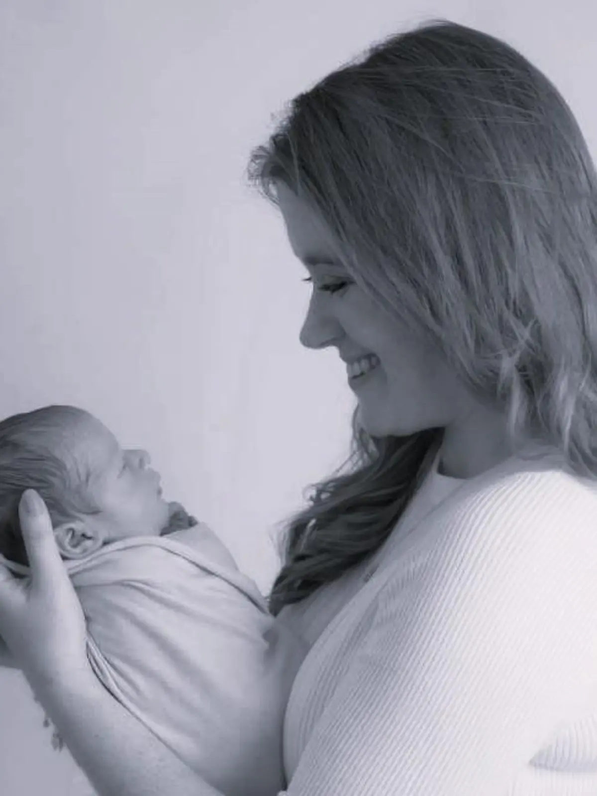 Hannah Hawkins mit ihrem Baby