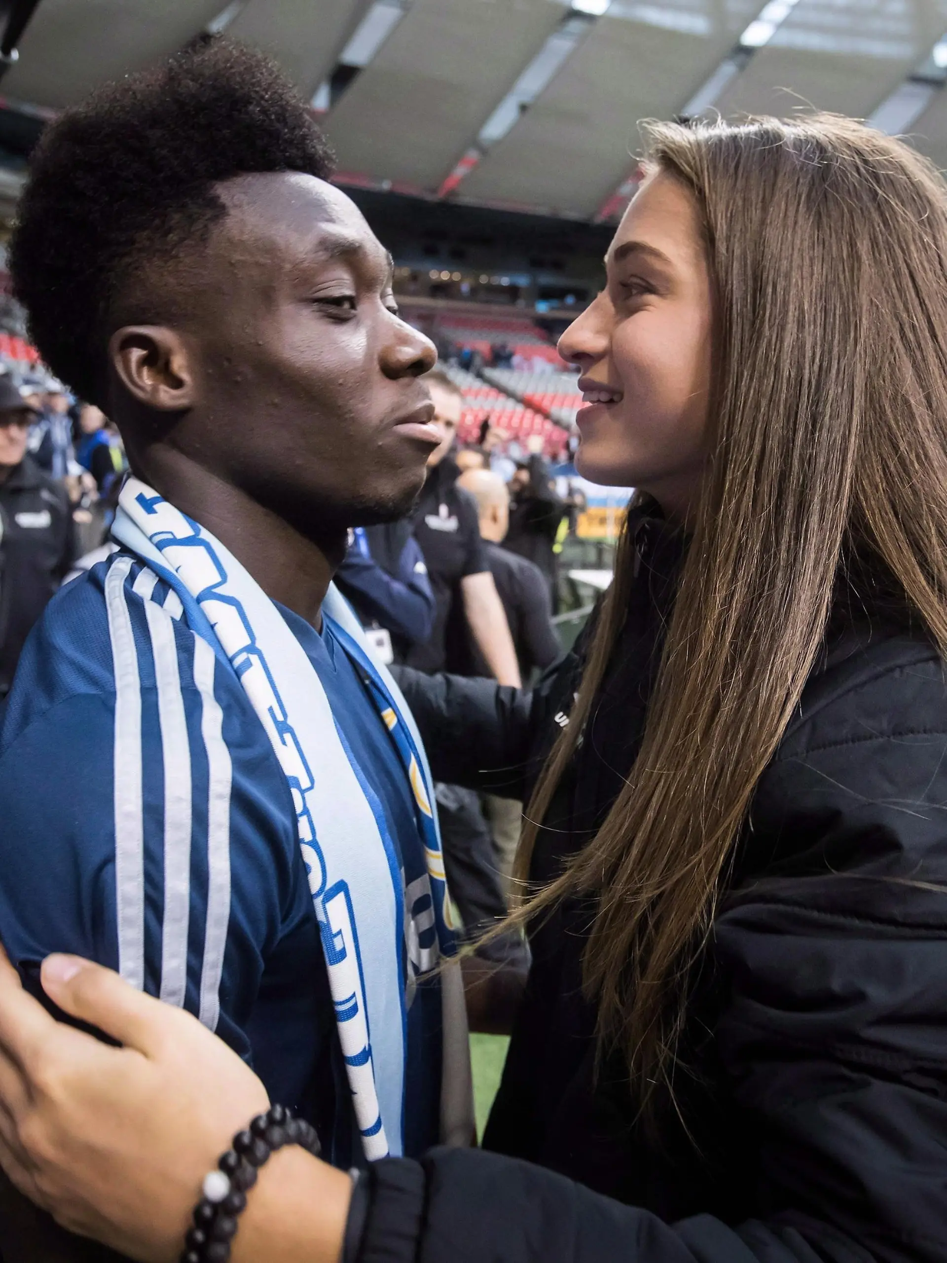 Alphonso Davies und Freundin Jordyn Huitema