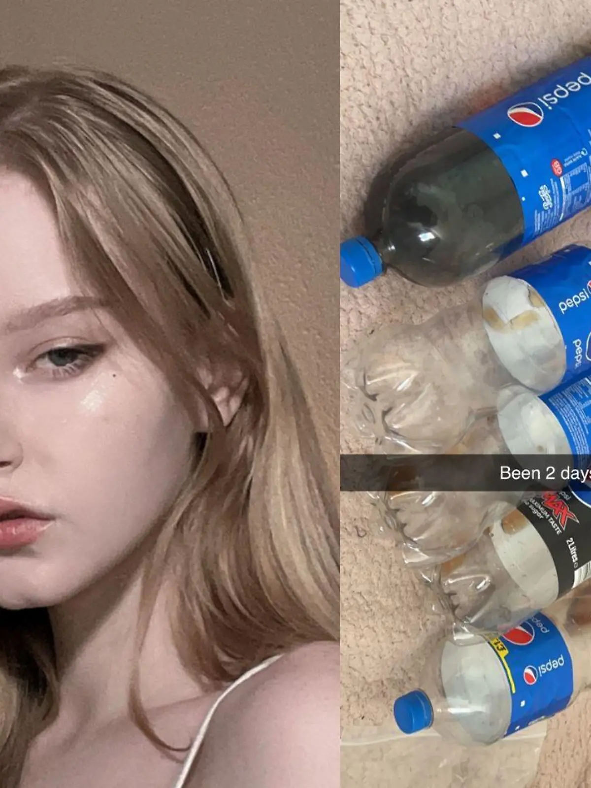 Zwei bis vier Liter Pepsi trinkt Natasha täglich.