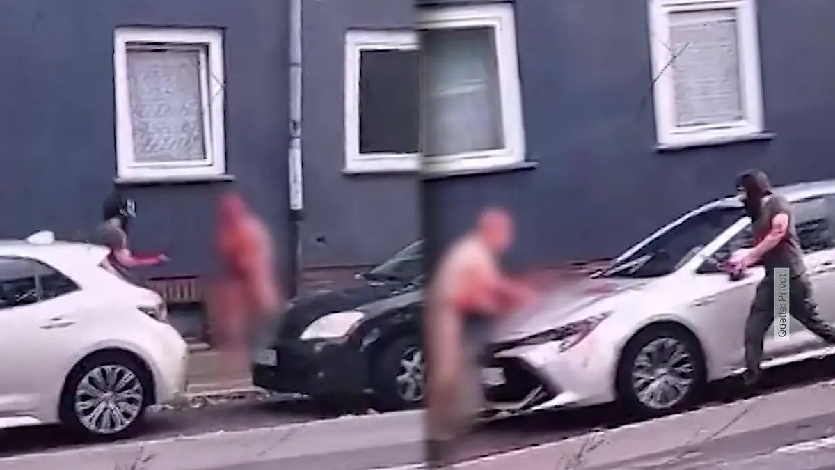 Täter jagt halbnackten Mann Messerangriff in Recklinghausen