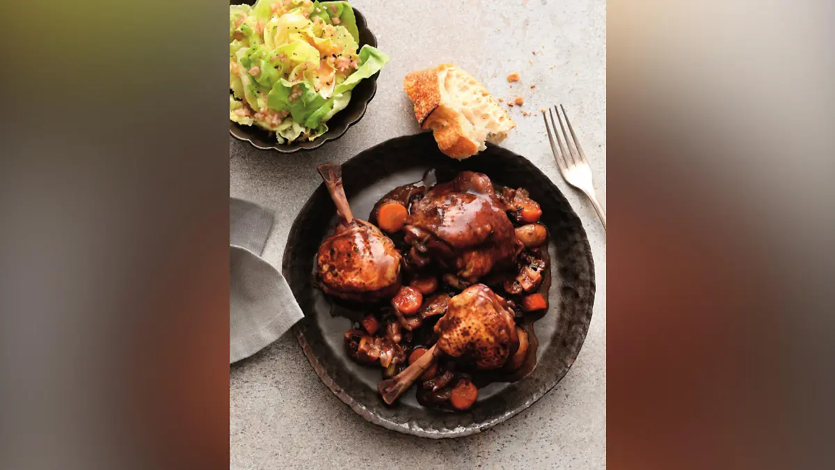 Gericht Coq au vin