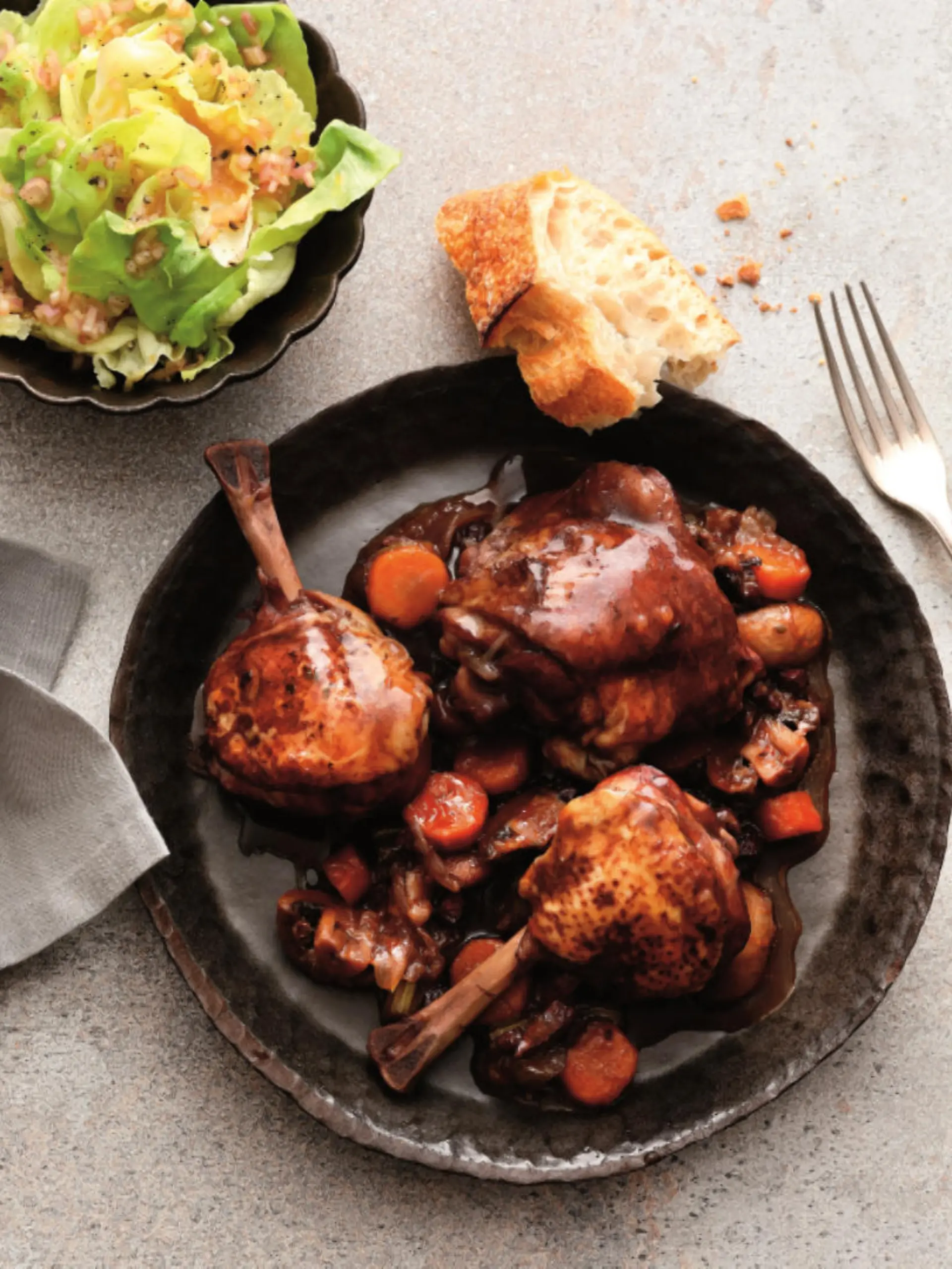 Gericht Coq au vin