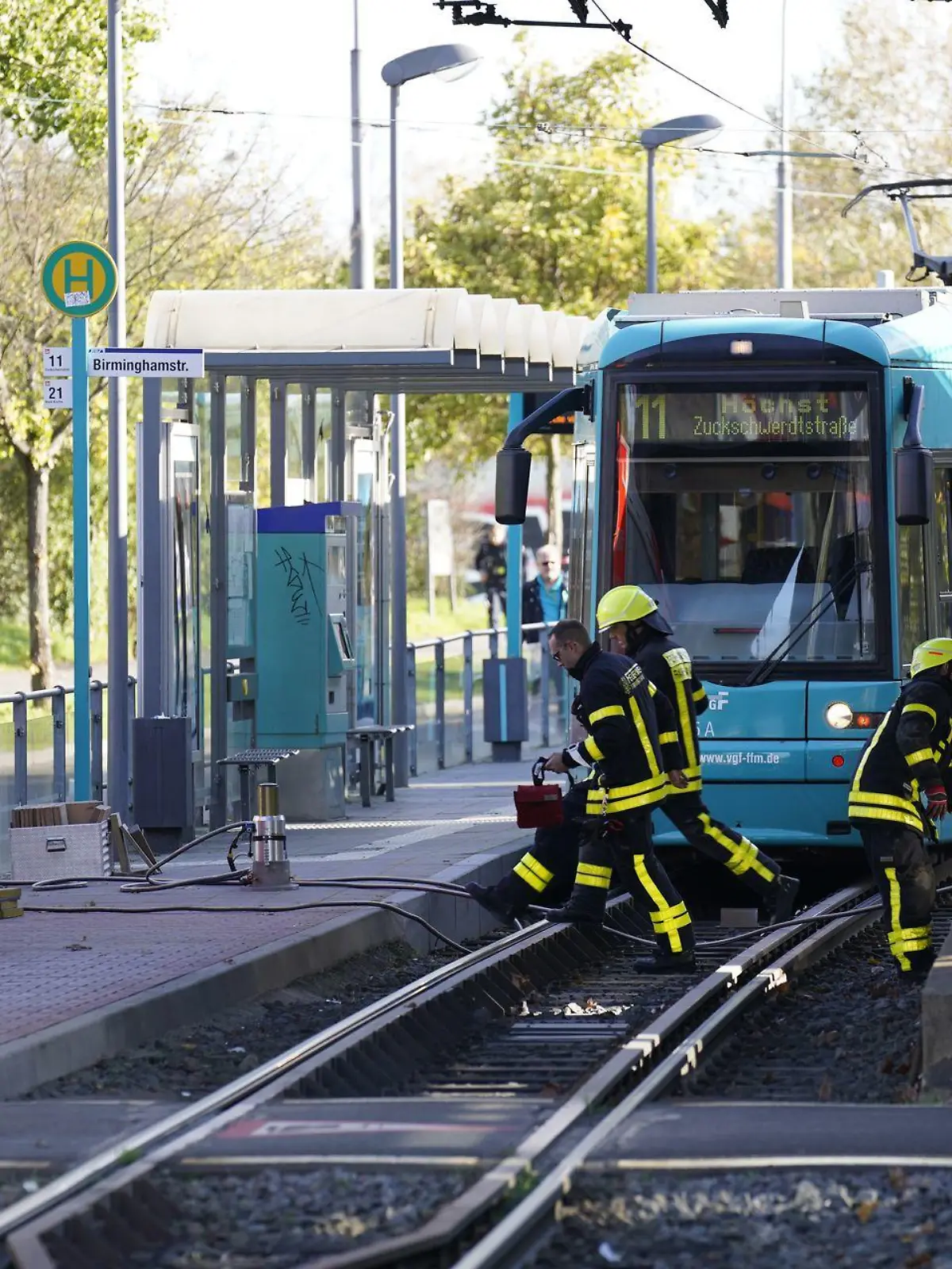 Feuerwehreinsatz in Frankfurt.
