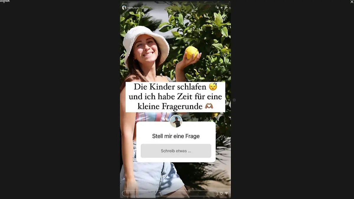 Mariella D´Auria Fragerunde auf Instagram