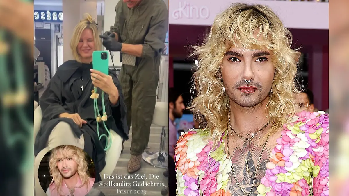 Monica Meier-Ivancan im Friseursalon: Sie möchte aussehen wie Bill Kaulitz.